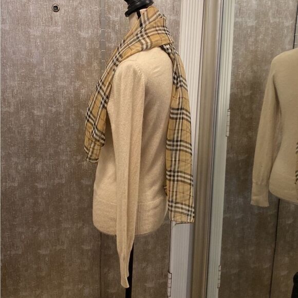 Theory Women's 100% cashmere Cream Cardigan Sweater, M - Picture 5 of 7